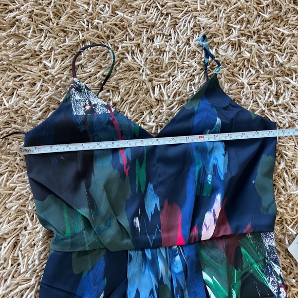 Chelsea28 Print Faux Wrap Dress In Navy Mixed Floral Size 8 - Picture 13 of 13